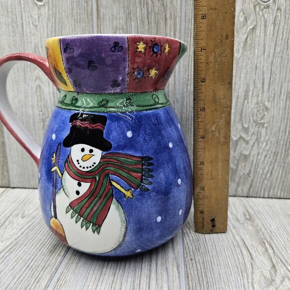 Sango The Sweet Shoppe Christmas Sue‎ Zipkin 64oz Pitcher Snowman - Picture 4 of 6
